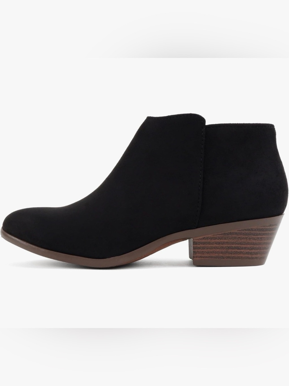 Soda Mavis Ankle Boot Bootie Imit Black Suede Size 8